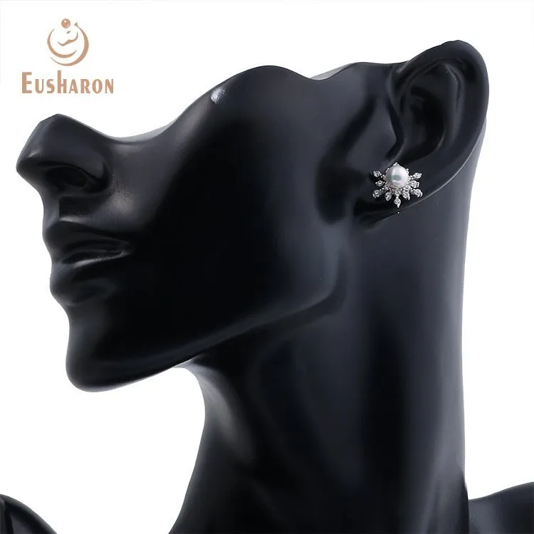 10 PCS Snowfalke Edison Freshwater Pearl Earrings Pendant Necklace Ring Set